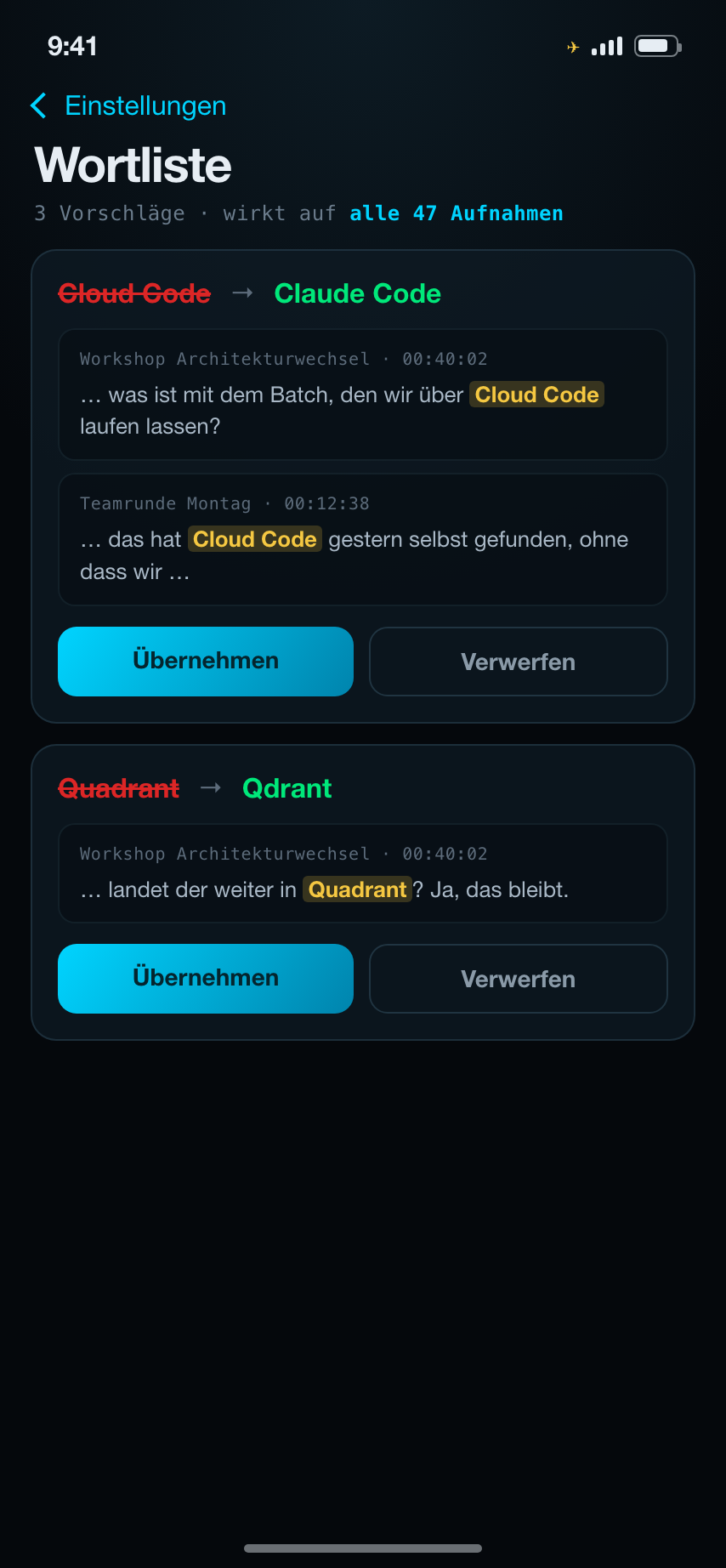 NotesScript Translate: Wortliste mit Korrekturvorschlägen
